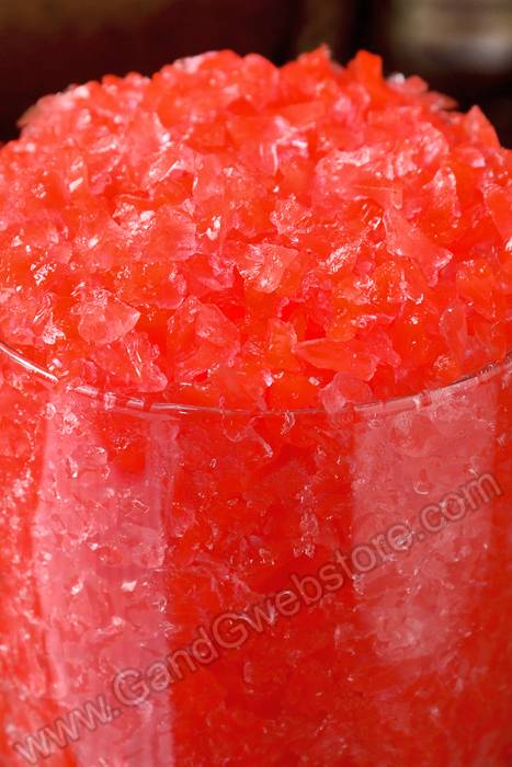 10oz Cracked Ice Crystal Gels In Bottle Red