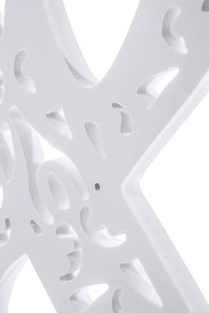 19.75" Carved Symbol "&amp;" White