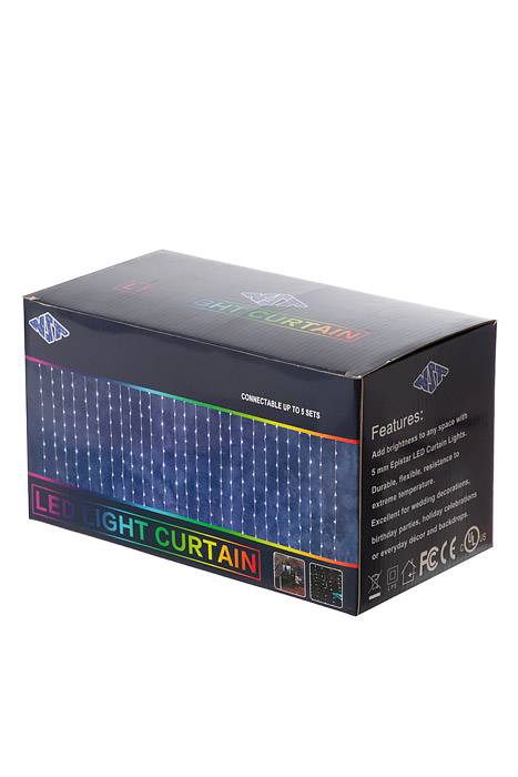 13ft X 75" Led Light Curtain Multi
