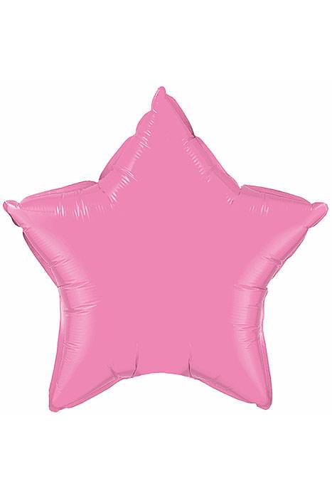 20" Star Foil Balloon Rose Pkg/10