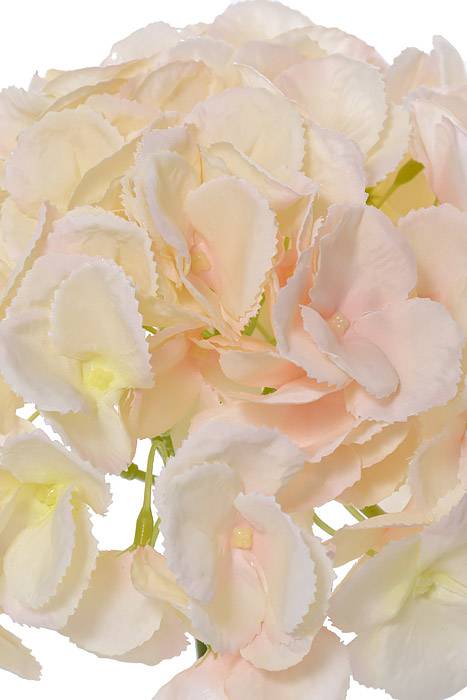 19" Silk Hydrangea Spray (Cream/Blush)