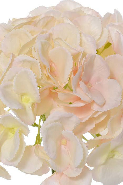 19" Silk Hydrangea Spray (Cream/Blush)