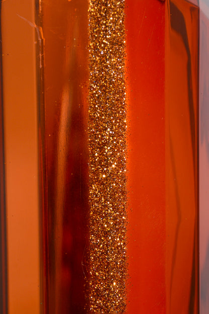 4.75" x 8" Rectangle Jewel Box Ornament W/Glitter Copper