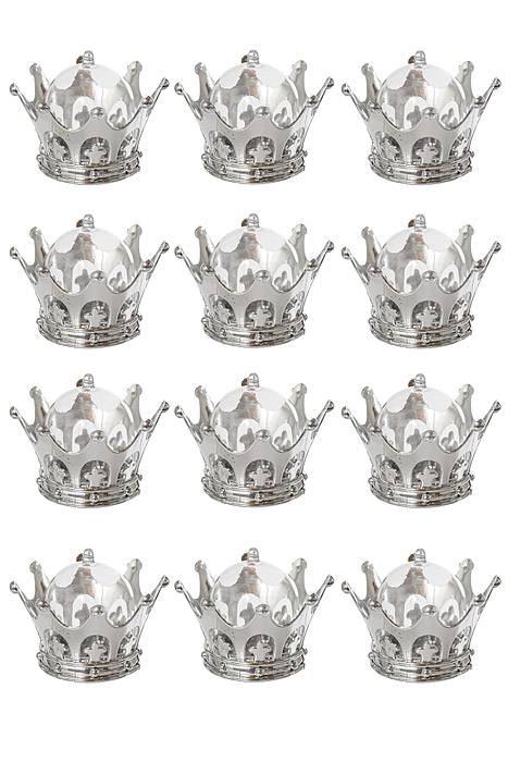 3.25"x 2.5" Crown Box Silver Pkg/12