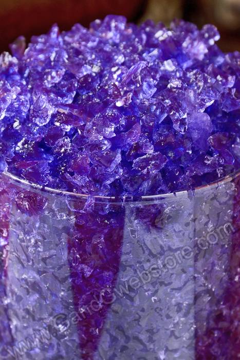 10oz Cracked Ice Crystal Gels In Bottle Purple