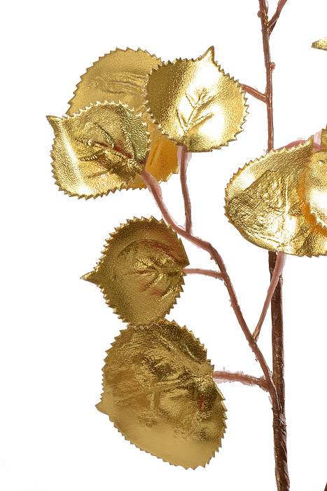 37.5" Camellia Leaves Spray Gold