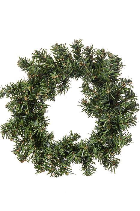 9&quot; Mini Pine Wreath Two Tone Green