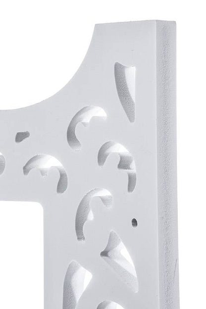 19.5" Carved Number "1" White