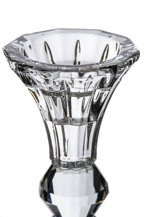 5.5&quot; Crystal Single Candle Holder Clear