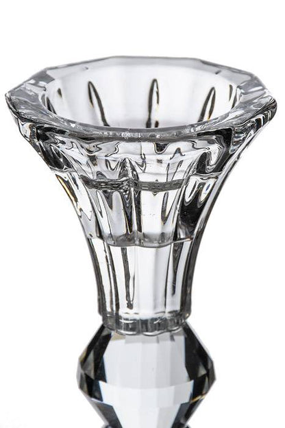 5.5&quot; Crystal Single Candle Holder Clear