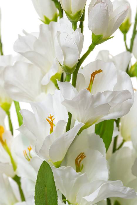 26.5" Silk Pongee Gladiolus Bush Cream