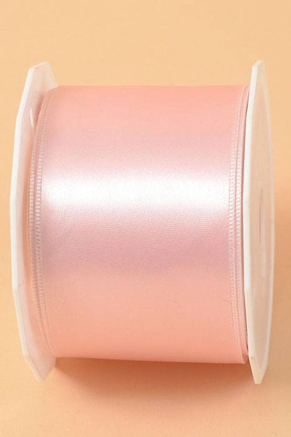 2-1/4" X 10yds Wired Satin Ribbon Light Pink