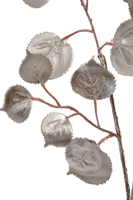 37.5" Camellia Leaves Spray Silver