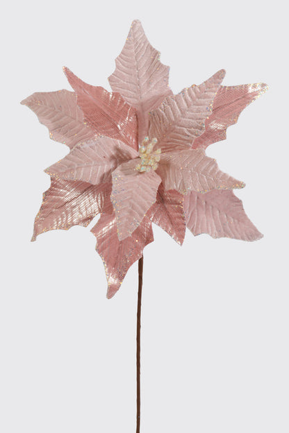 26" X 13" Poinsettia Stem Pink