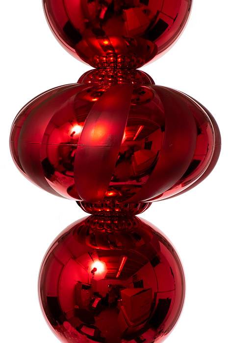 54" Jumbo Ornament Shiny/matte Red