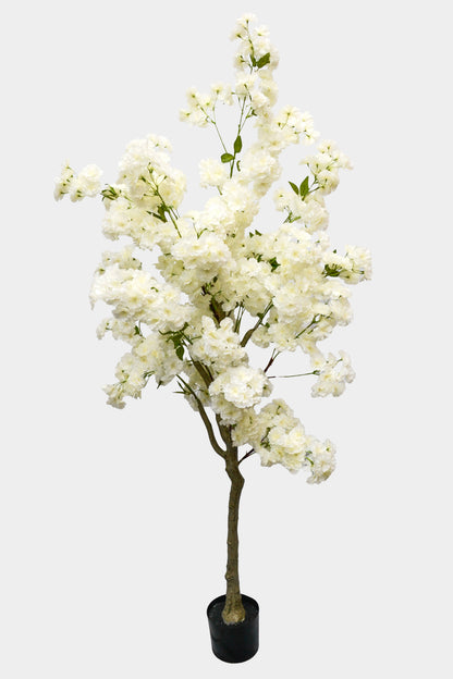 6Ft Artificial Cherry Blossom Tree White