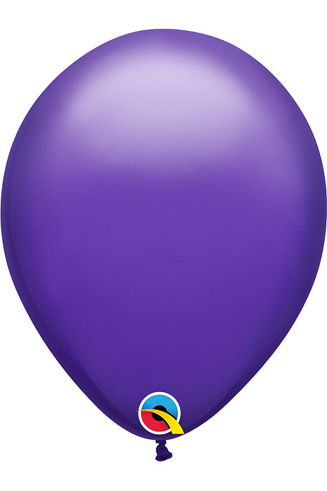 11" Plain Round Latex Balloon Purple Violet Pkg/6