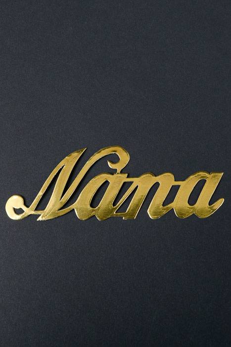 1.75" Large Paper "nana" Gold Pkg/10