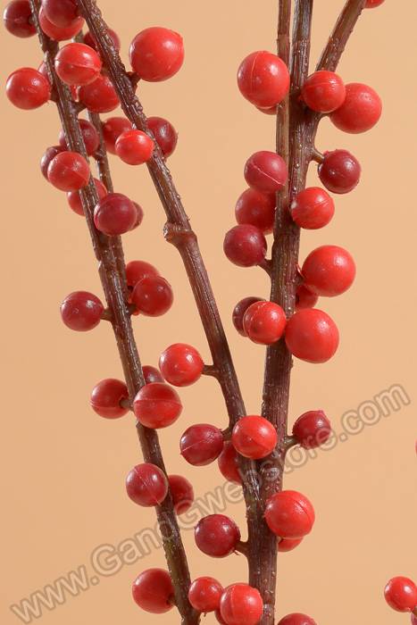 43&quot; Plastic Naked Berry Spray Red