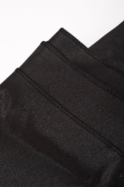 90" X 132" Rectangle Polyester Tablecloth Black