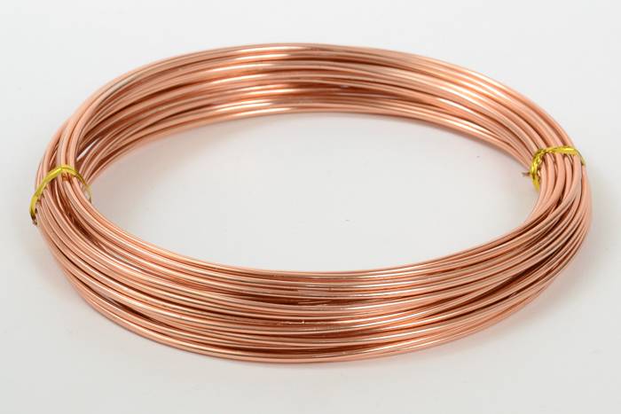 2mm X 10yds Aluminium Wire Light Brown