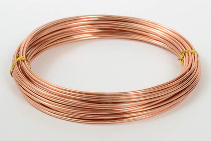 2mm X 10yds Aluminium Wire Light Brown