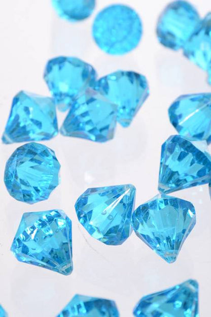 0.75" Acrylic Drop Turquoise Pkg/1lb