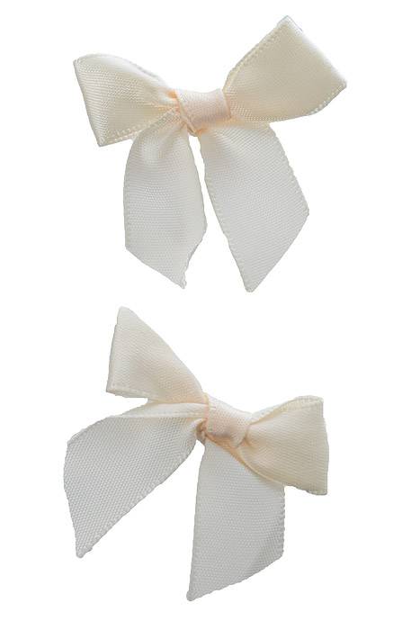 2" Ribbon Bow Ivory Pkg/12