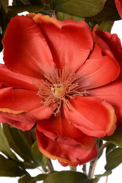 21" Silk Magnolia Bush Orange