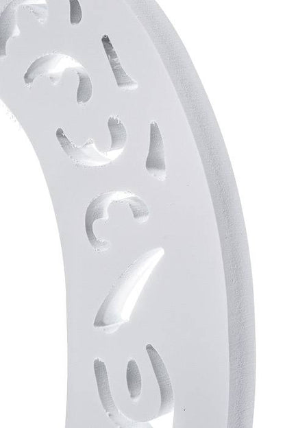 19.75" Carved Number "6" White