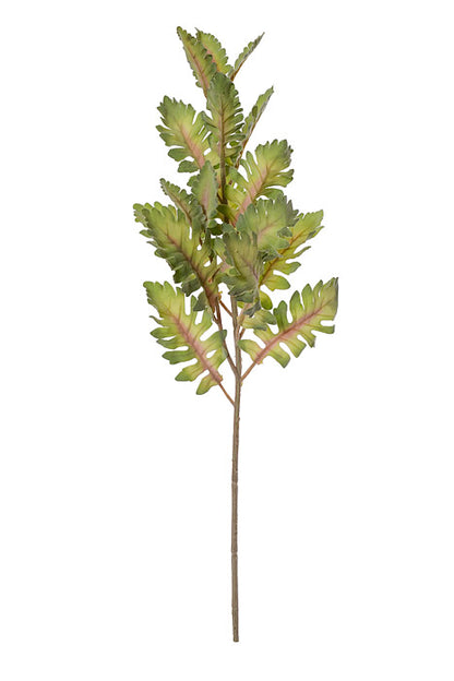 30" Dusty Miller Spray Light Green/Burgundy