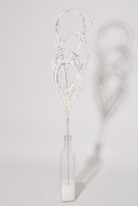 28.5" Bead Loop Spray White