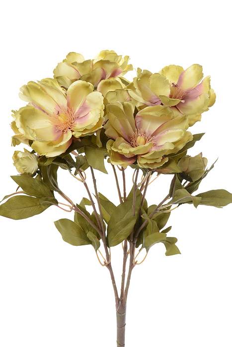 21" Silk Magnolia Bush Mauve/green