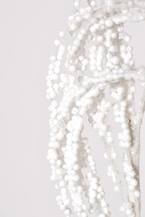 28.5" Bead Loop Spray White