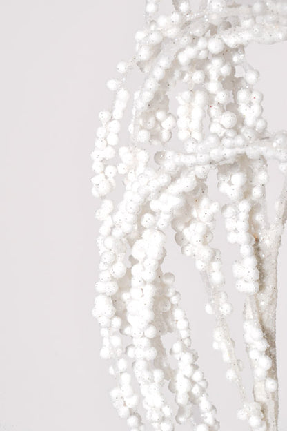 28.5" Bead Loop Spray White