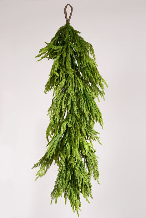 48" x 16" Artificial Natural Touch Norfolk Pine Garland Green