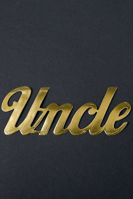 1.75&quot; Large Paper &quot;uncle&quot; Gold Pkg/10
