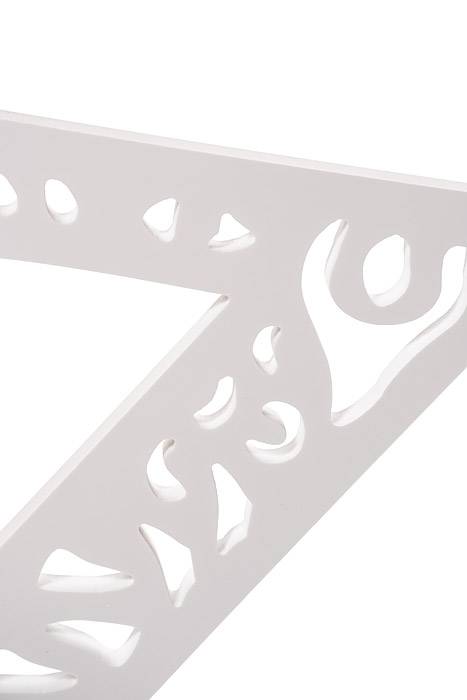 19.75" Carved Letter "z" White