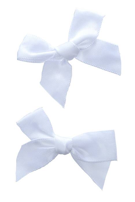 2" Ribbon Bow White Pkg/12