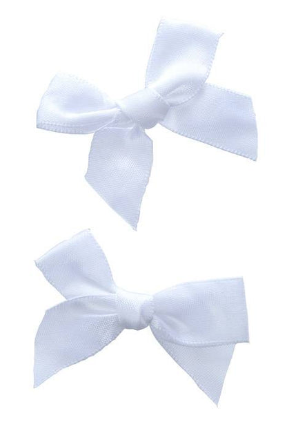 2" Ribbon Bow White Pkg/12