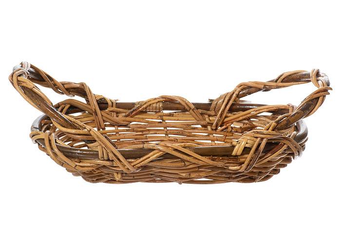 18"x 9"x 2.5" Oval Rtn Blonde Tray Natural