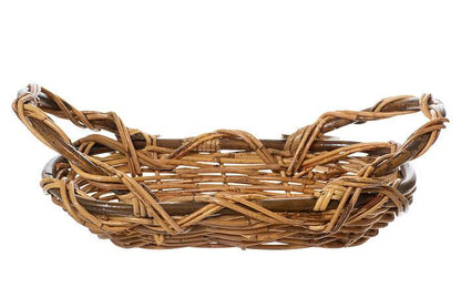 18"x 9"x 2.5" Oval Rtn Blonde Tray Natural