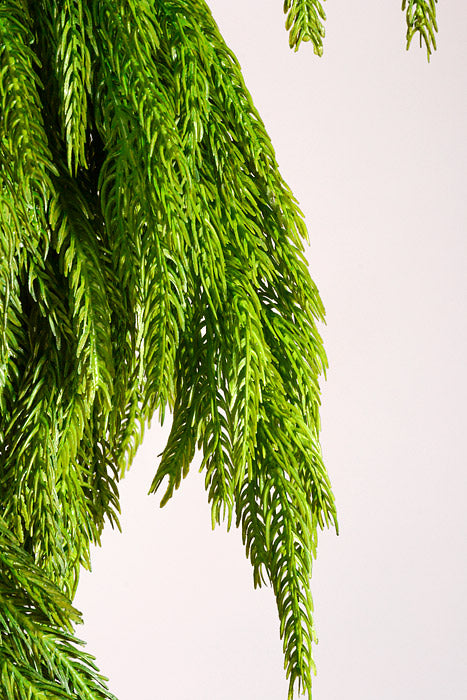 48" x 16" Artificial Natural Touch Norfolk Pine Garland Green