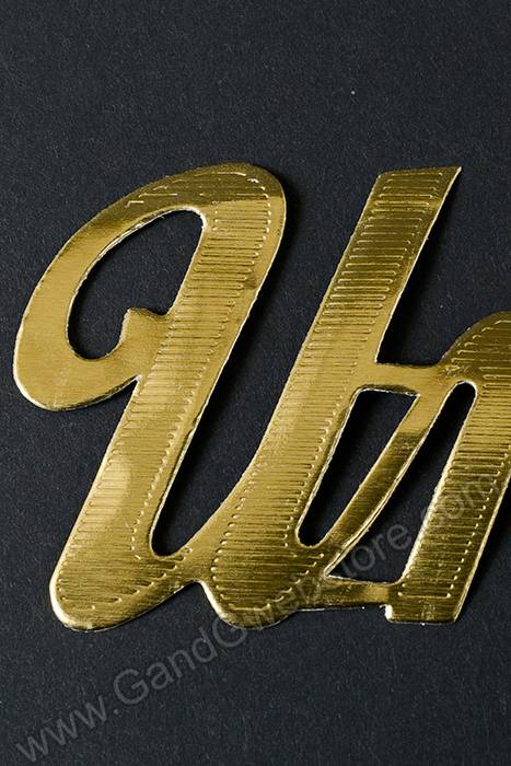 1.75&quot; Large Paper &quot;uncle&quot; Gold Pkg/10