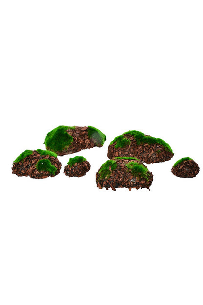 2" - 5" Moss Pieces Green Pkg/6