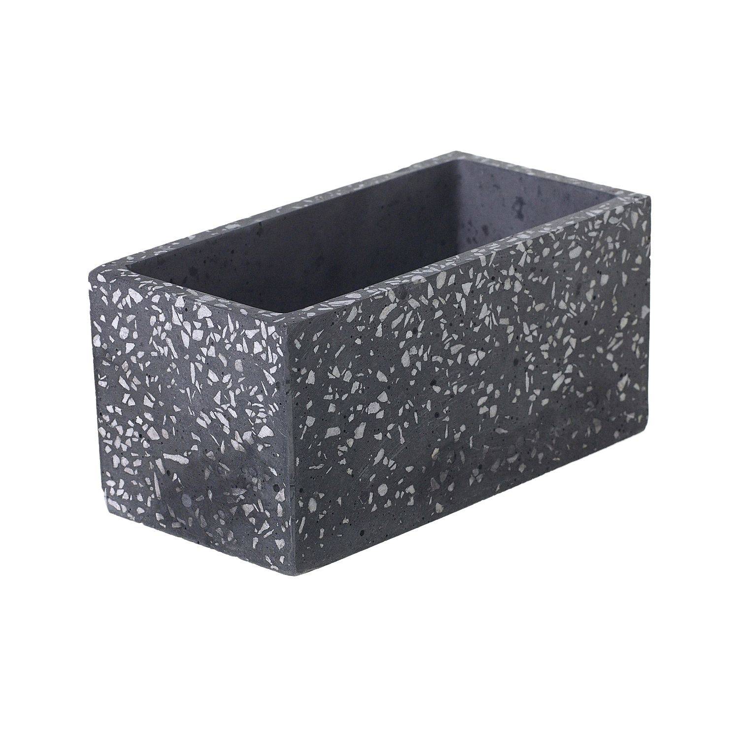 7" X 3.50" X 3.25" Greystone Planter Grey