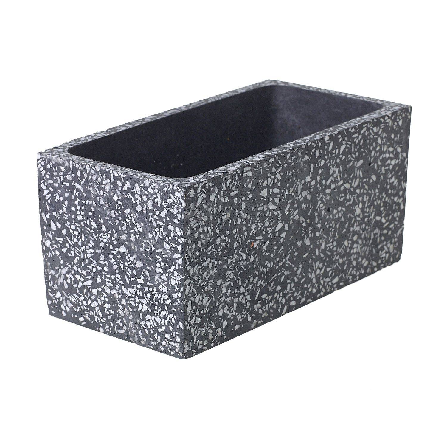 8.25" X 4.25" X 4" Greystone Planter Grey