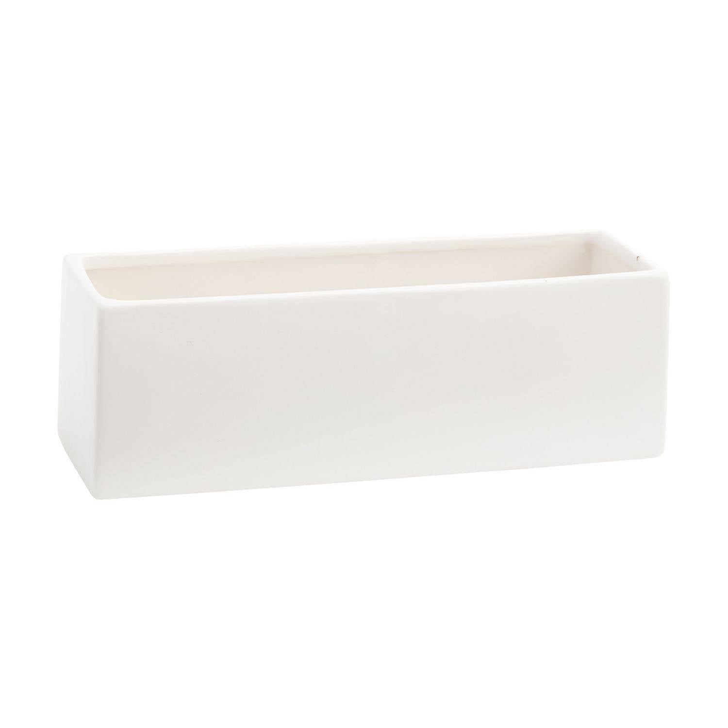 12" X 4" X 4" Urban Planter Matte-white