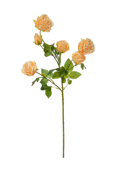 26" Silk Rose Spray Yellow