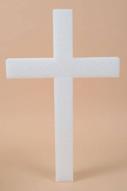 24&quot; Styrofoam Cross White